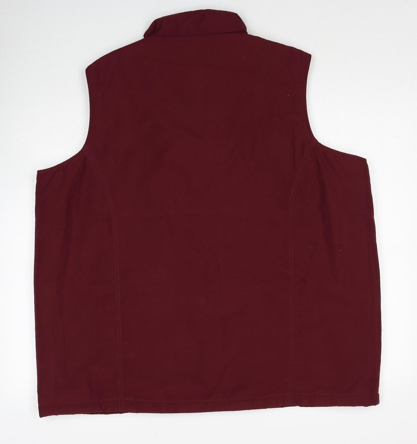 EWM Womens Red Gilet Jacket Size XL Zip