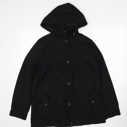 Woolworths Womens Black Jacket Size S Button