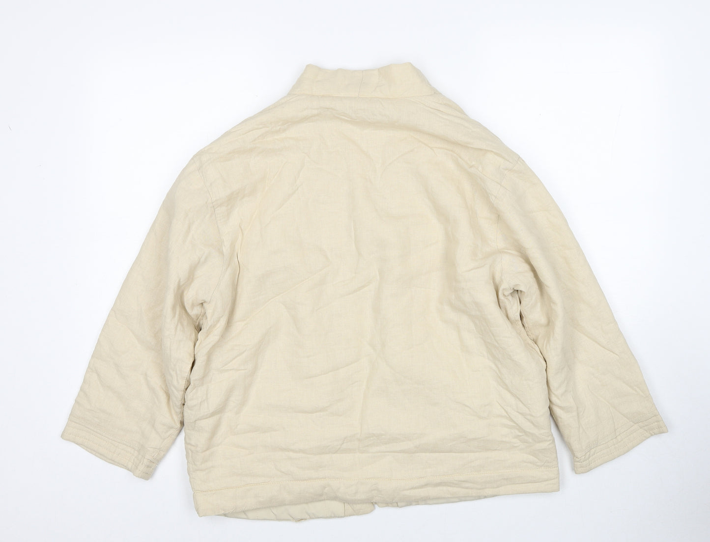 Zara Girls Beige Basic Jacket Jacket Size 9-10 Years