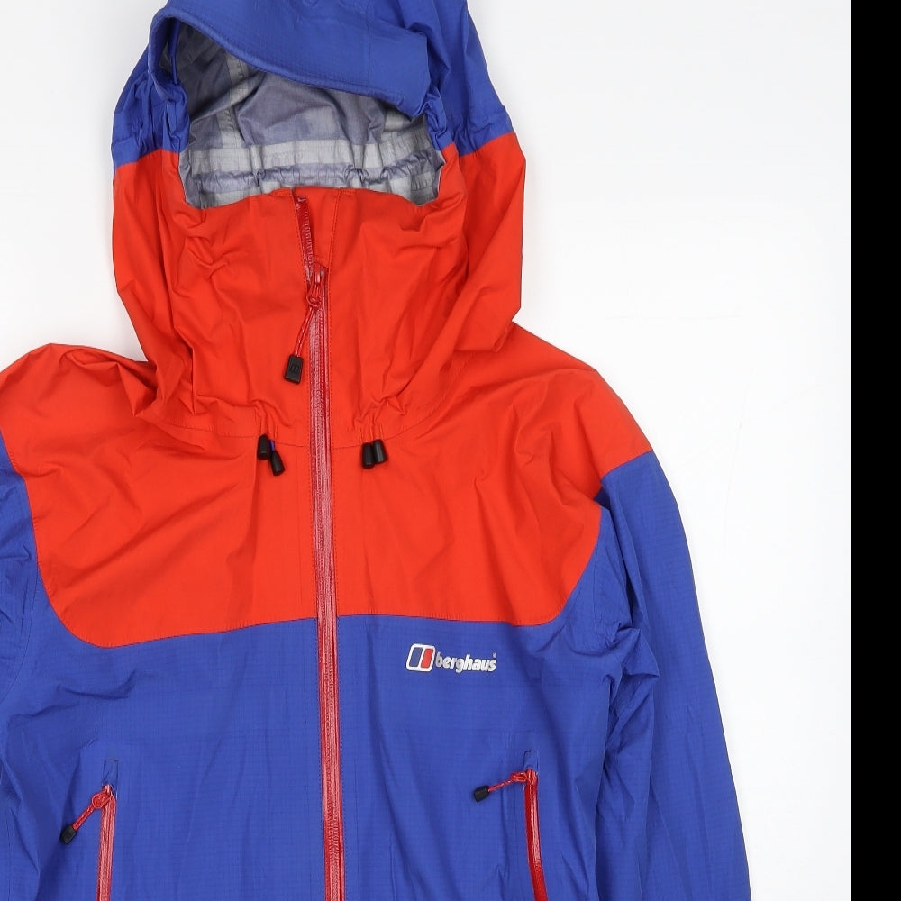 Berghaus Men's Blue Red Colourblock Nylon Anorak Size S