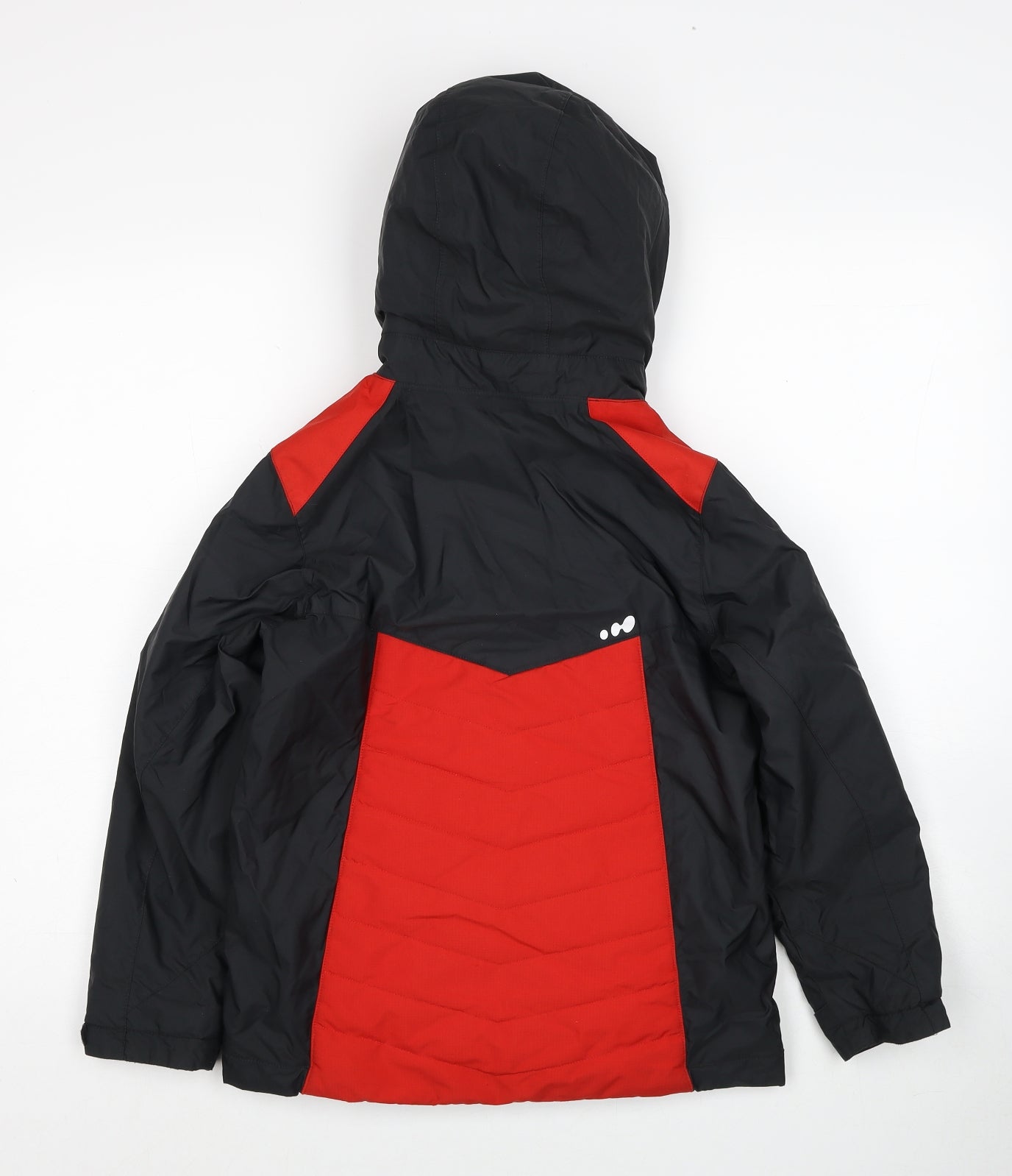 DECATHLON Boys Black Colourblock Ski Jacket Jacket Size 10 Years Zip