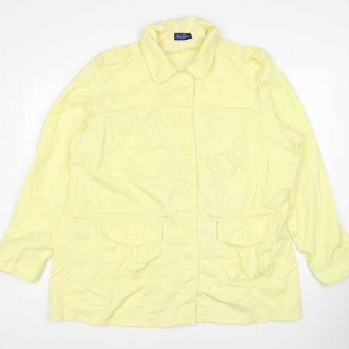 Union Blues Womens Yellow Jacket Size 20 Button