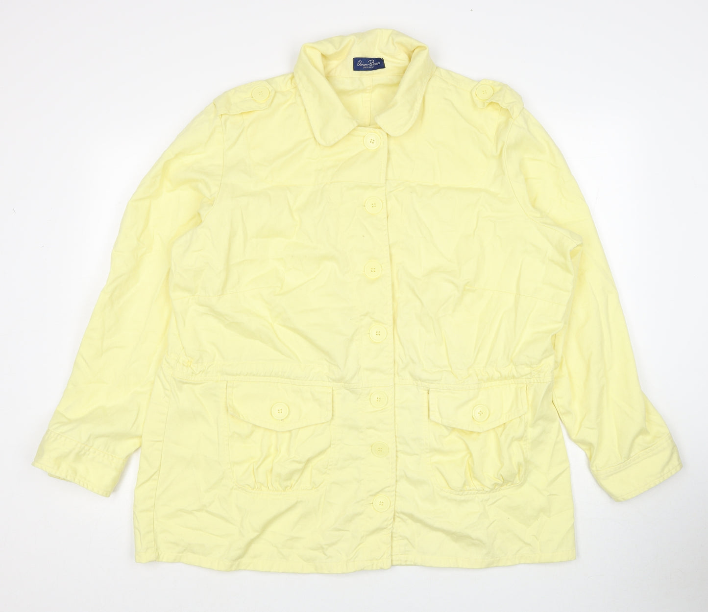 Union Blues Womens Yellow Jacket Size 20 Button