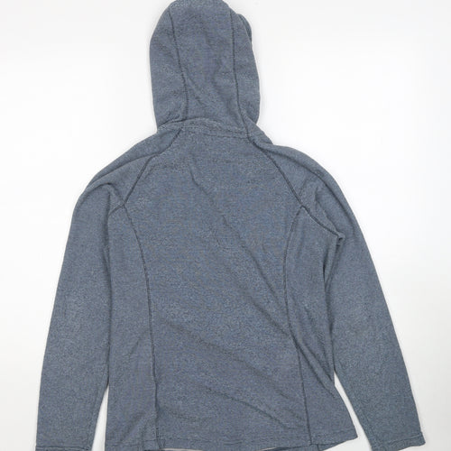 The North Face Womens Blue Striped Jacket Size M Zip