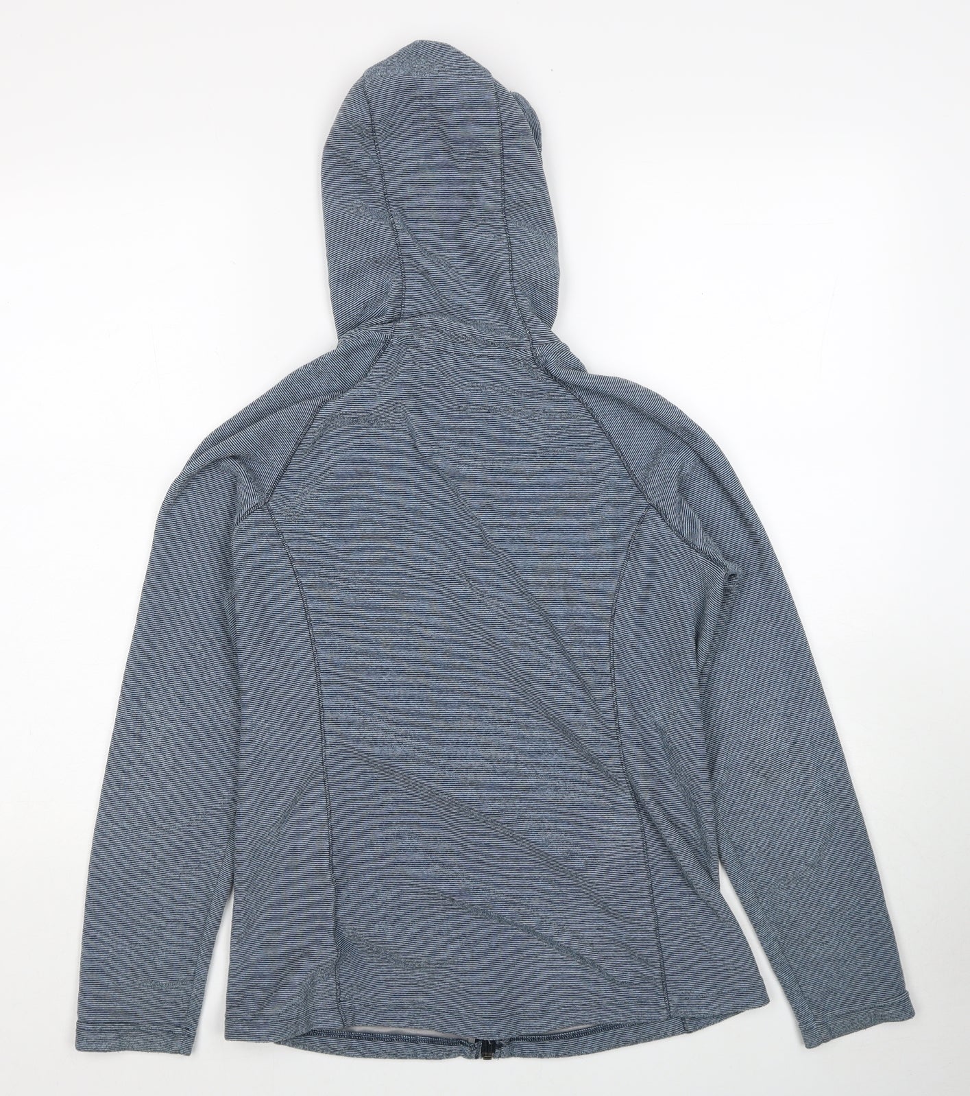 The North Face Womens Blue Striped Jacket Size M Zip