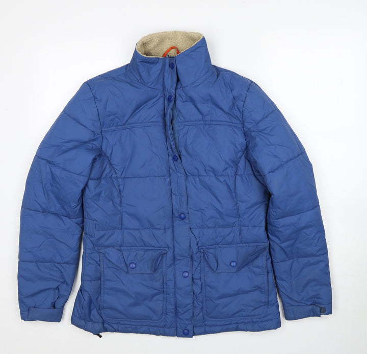 Lands' End Womens Blue Windbreaker Jacket Size 6 Zip