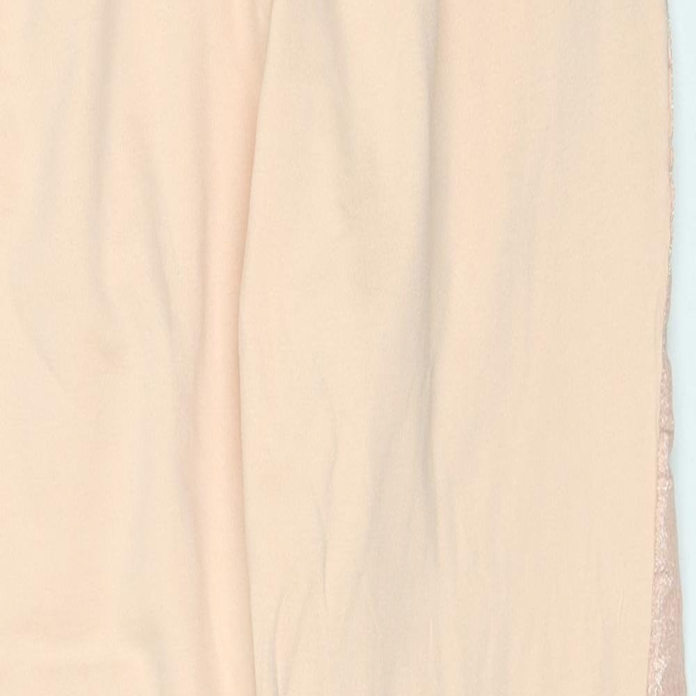 Avon Womens Pink Cotton Jogger Trousers Size 12 Regular Drawstring