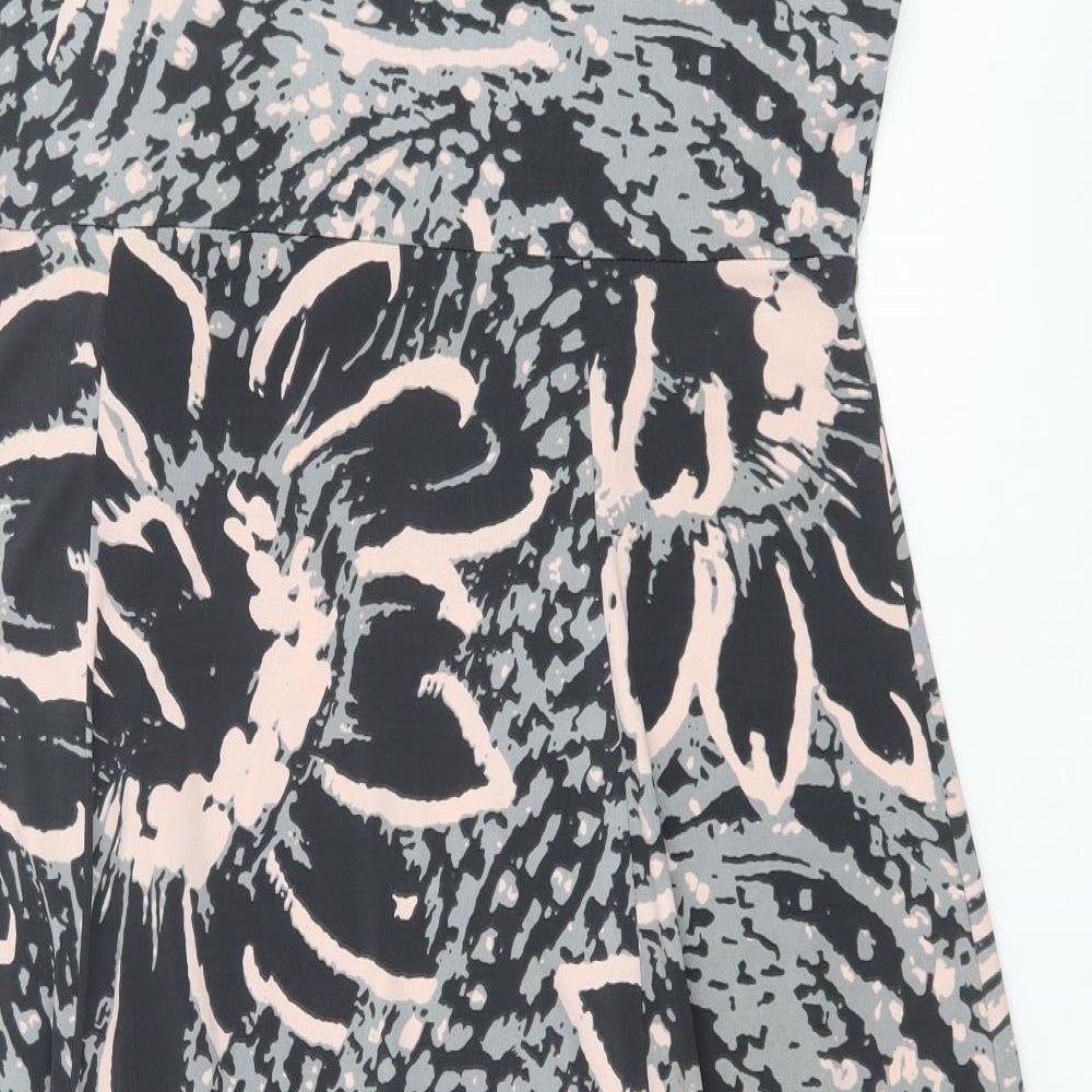 Nightingales Womens Multicoloured Floral Polyester Trapeze & Swing Size 18 V-Neck Pullover