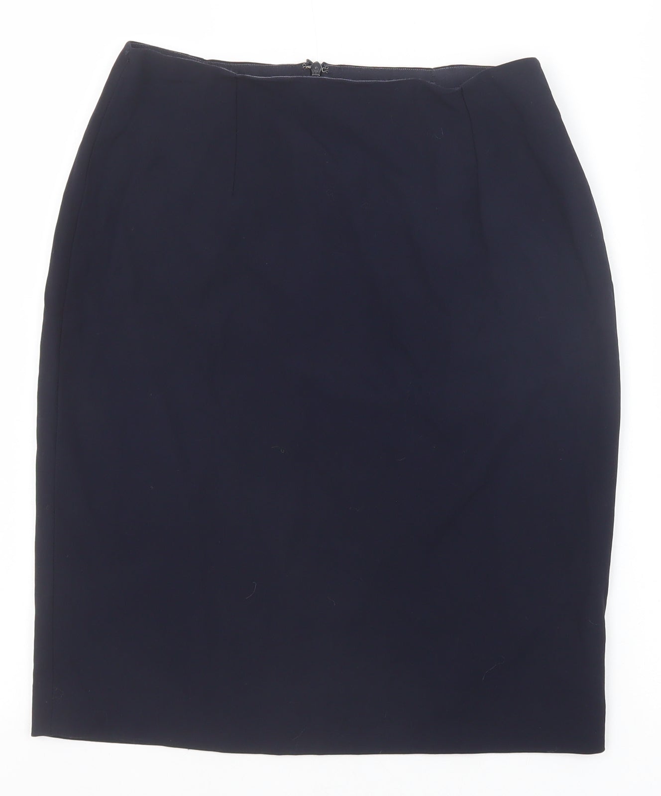 Ralph Lauren Womens Blue Polyester Straight & Pencil Skirt Size 6 Zip