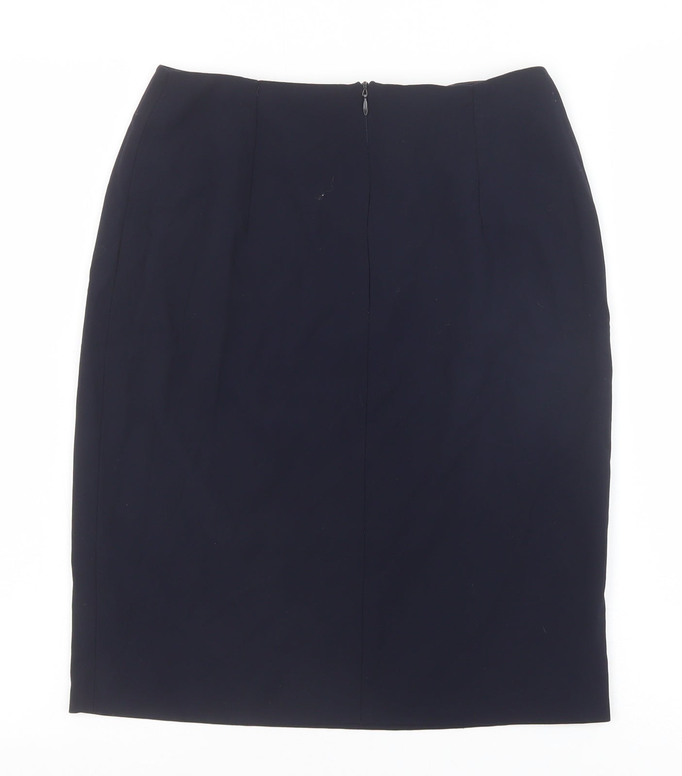Ralph Lauren Womens Blue Polyester Straight & Pencil Skirt Size 6 Zip