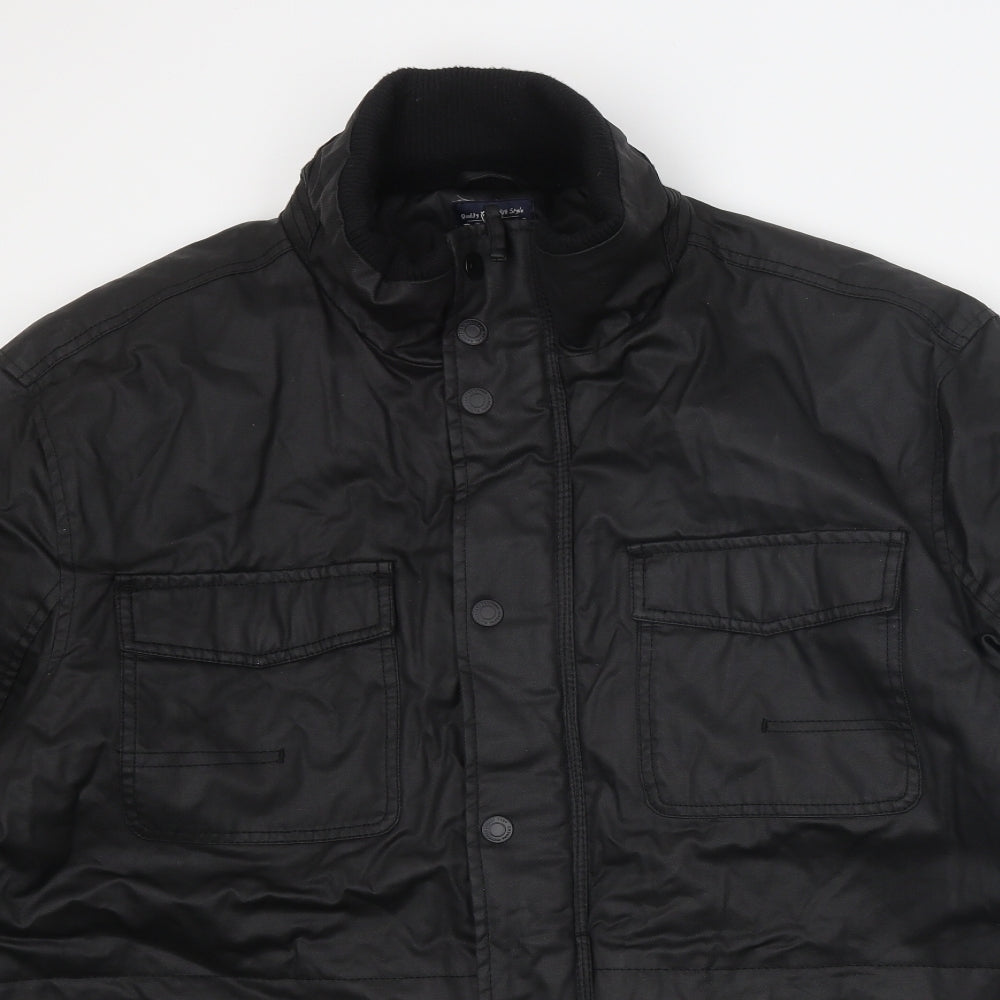 Boston Crew Mens Black Jacket Size 3XL Zip