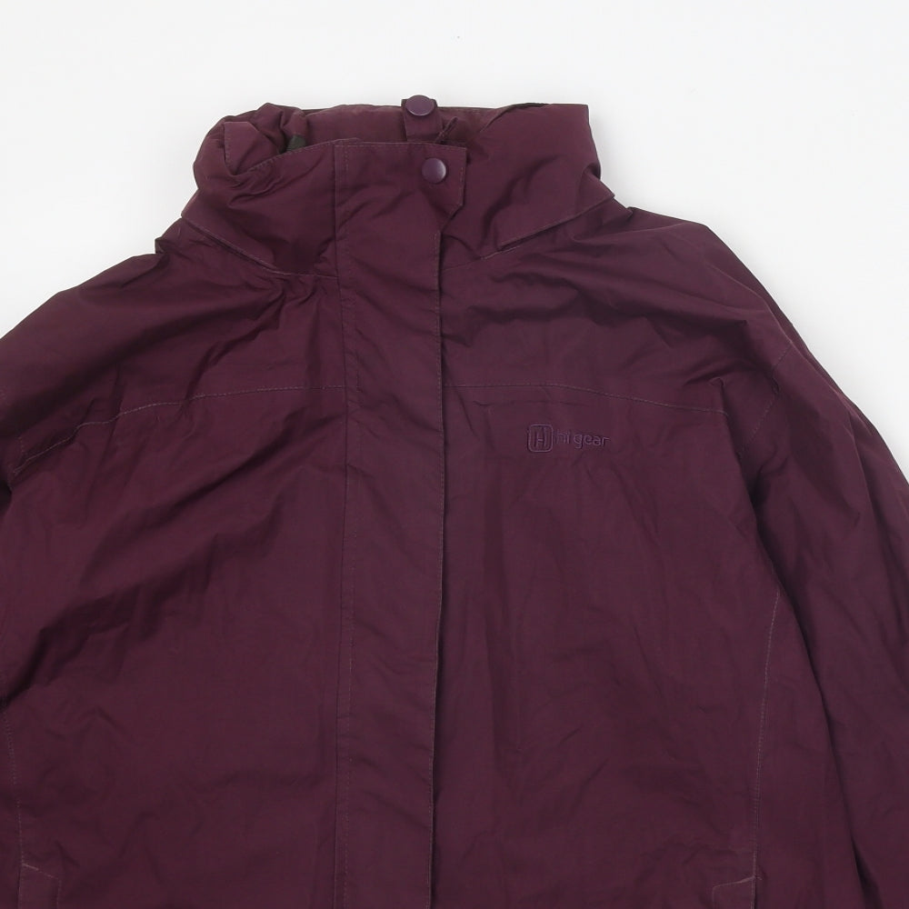 Hi Gear Womens Purple Jacket Size 14 Zip