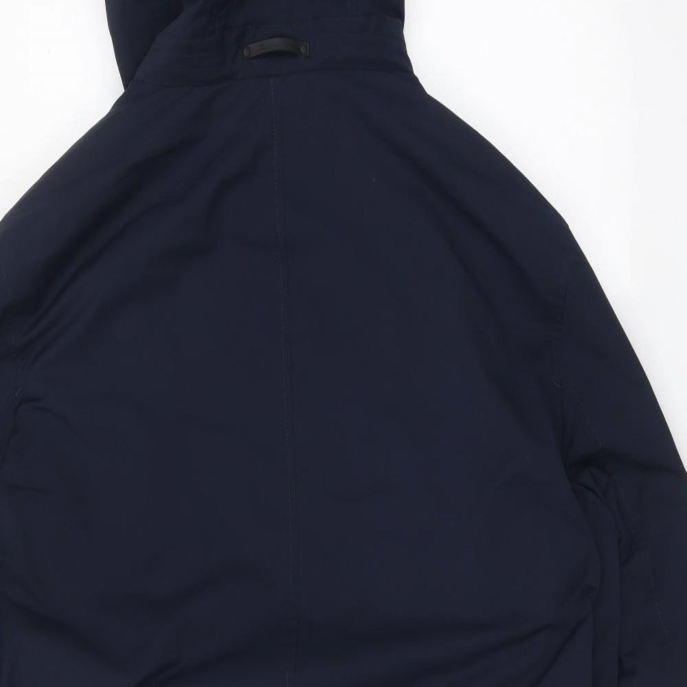 Guards London Womens Blue Rain Coat Coat Size 12 Zip