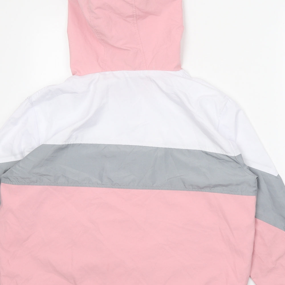 Rising Womens Pink Geometric Jacket Size S Zip