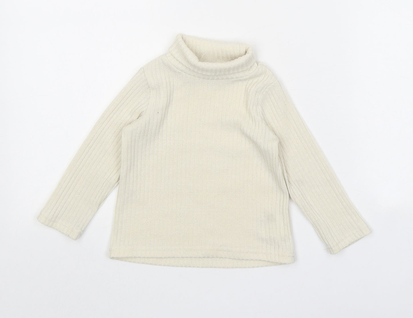 PatPat Girls Beige Polyester Pullover Jumper Size 18-24 Months Pullover