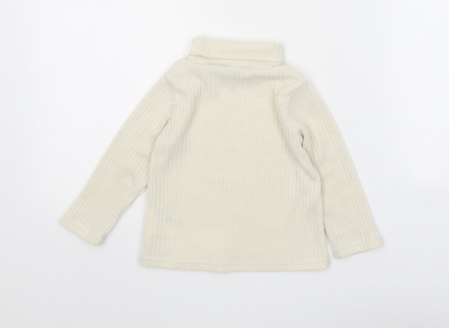 PatPat Girls Beige Polyester Pullover Jumper Size 18-24 Months Pullover