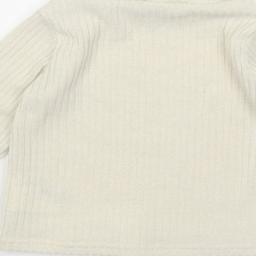 PatPat Girls Beige Polyester Pullover Jumper Size 18-24 Months Pullover