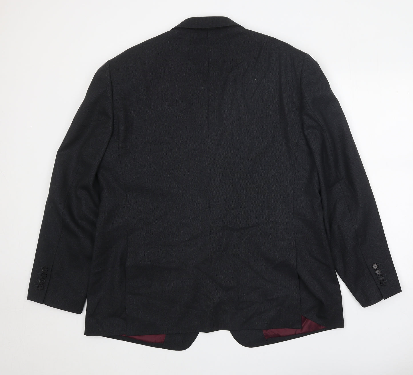 Charles Tyrwhitt Mens Grey Wool Jacket Suit Jacket Size XL Regular