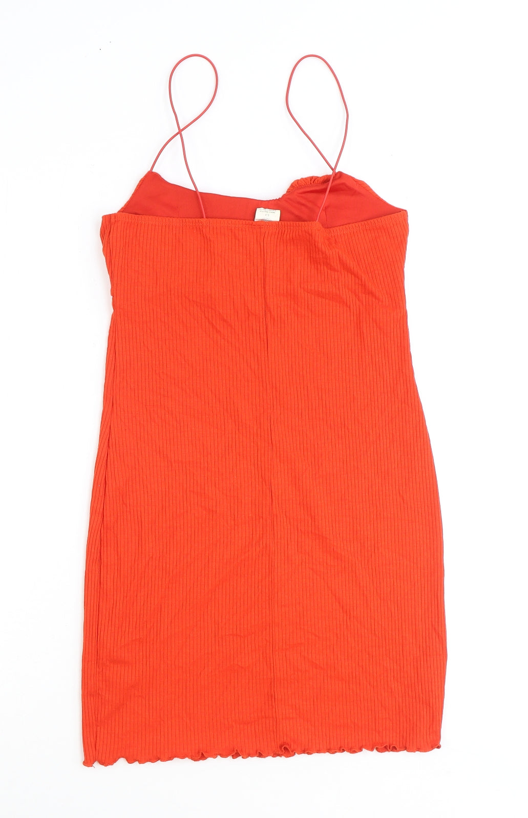 Urban Outfitters Womens Red Polyester Mini Size S Square Neck Pullover