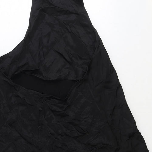 Zara Womens Black Polyester Mini Size M Halter Tie