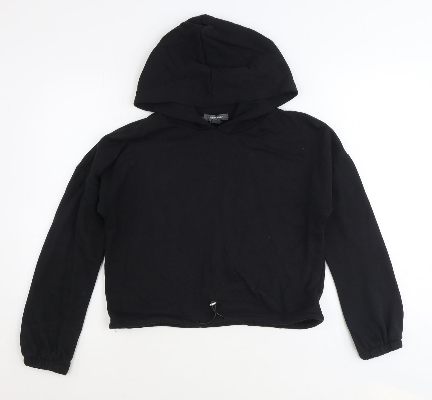 Primark Womens Black Polyester Pullover Hoodie Size XS Pullover - Cropped