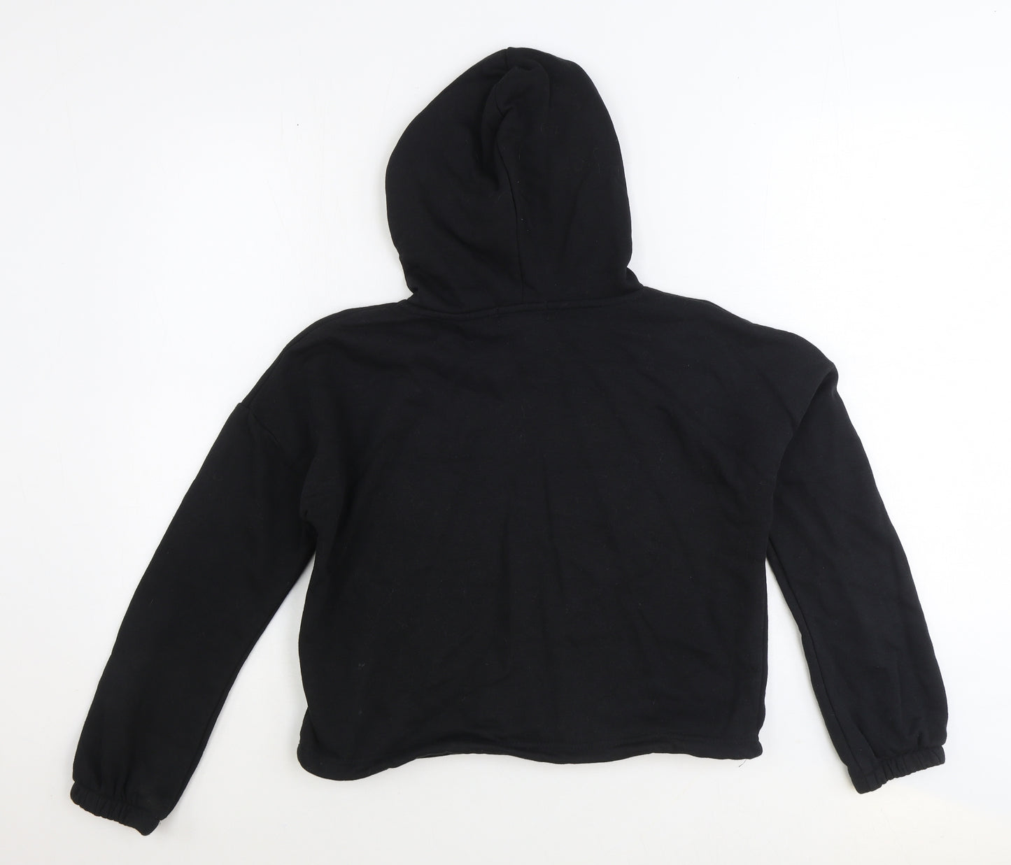 Primark Womens Black Polyester Pullover Hoodie Size XS Pullover - Cropped