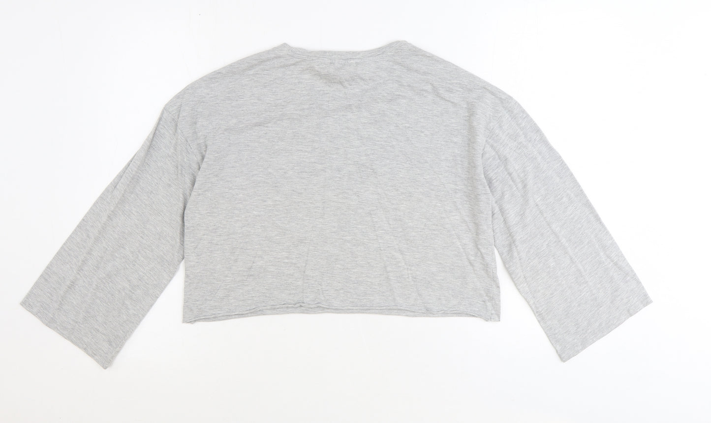 Atmosphere Womens Grey Polyester Basic T-Shirt Size 10 Round Neck - Santa Monica