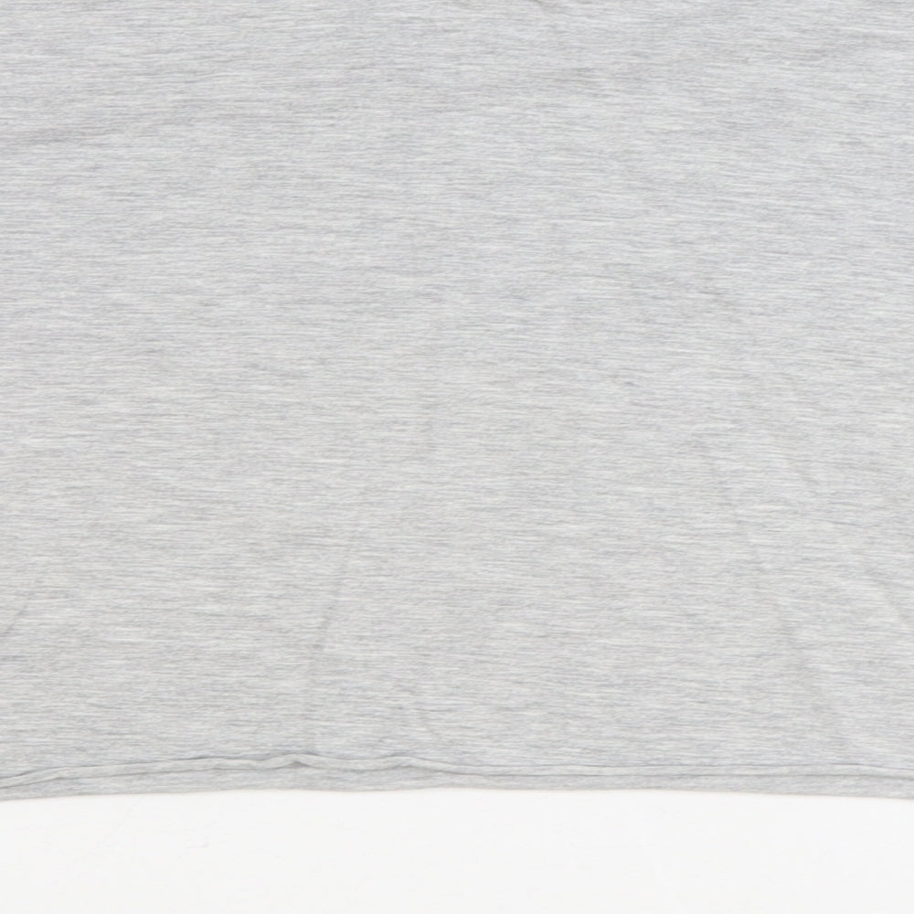 Atmosphere Womens Grey Polyester Basic T-Shirt Size 10 Round Neck - Santa Monica