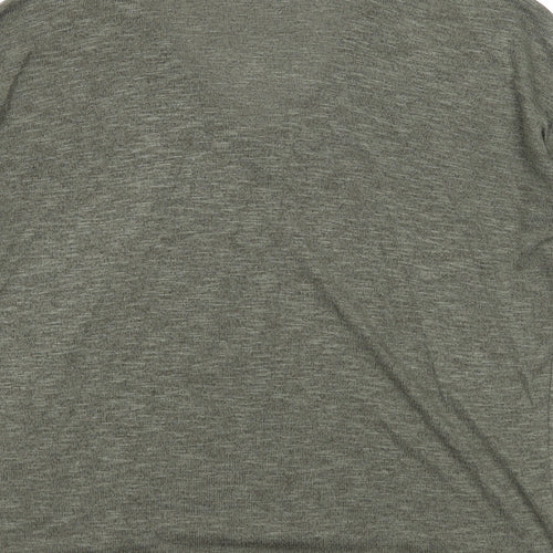 New Look Womens Green Round Neck Viscose Pullover Jumper Size S