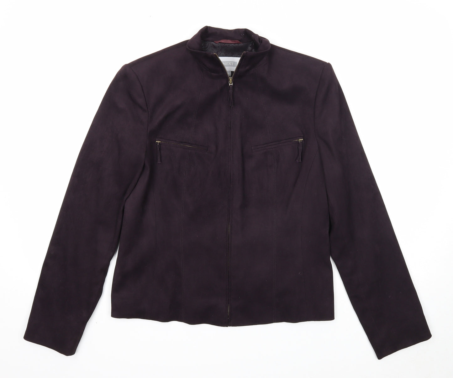 NEXT Womens Purple Jacket Size 14 Zip