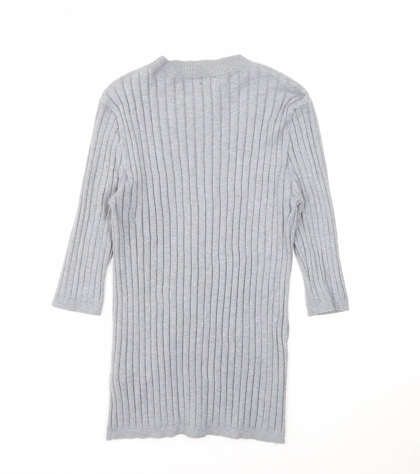 Atmosphere Womens Grey Round Neck Paisley Viscose Pullover Jumper Size 14
