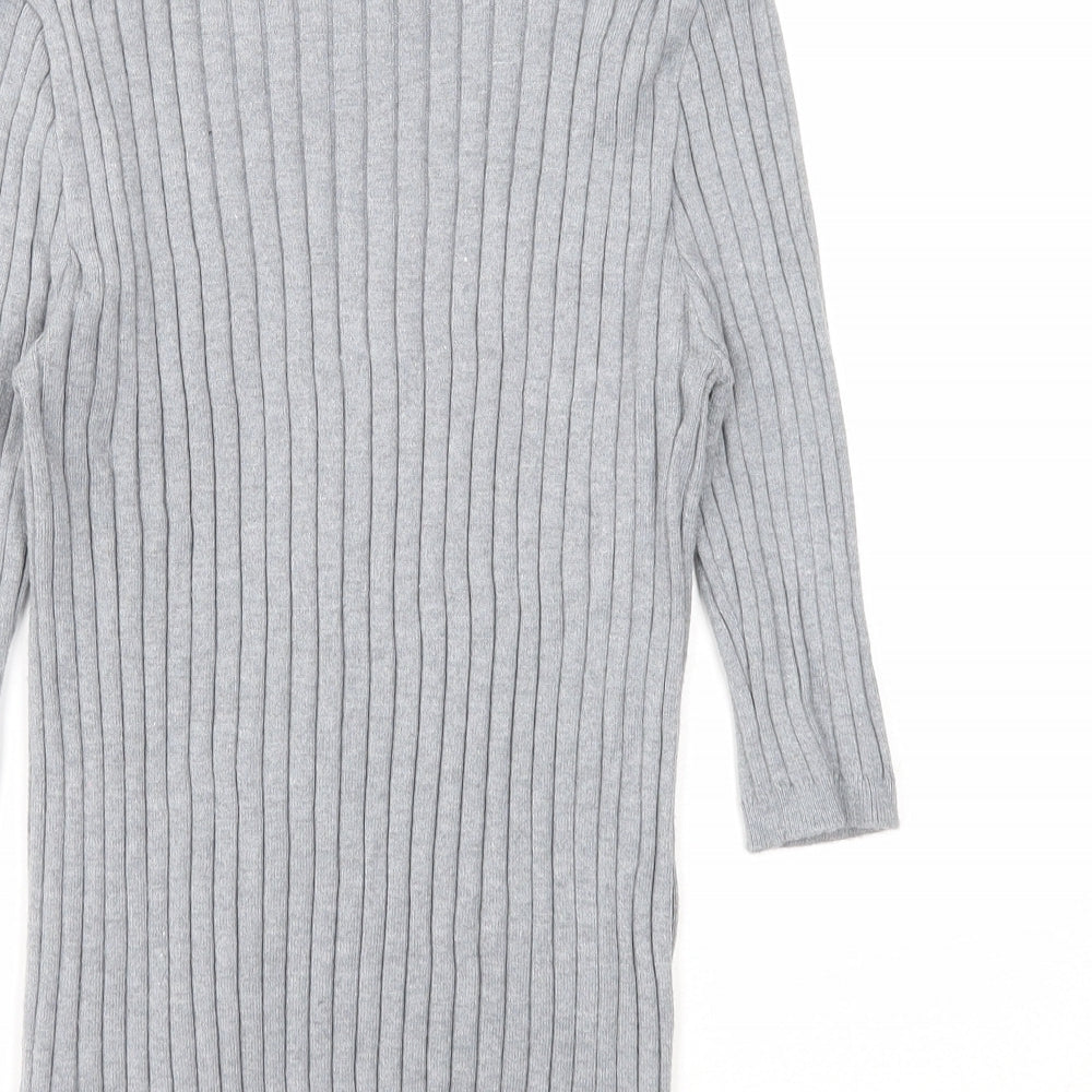 Atmosphere Womens Grey Round Neck Paisley Viscose Pullover Jumper Size 14