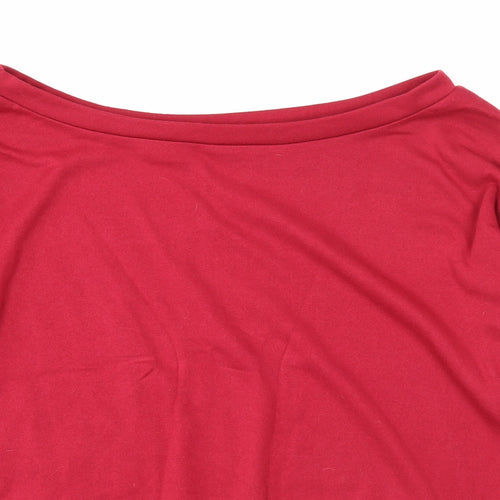 Preworn Womens Red Polyester Pullover Sweatshirt Size S Pullover