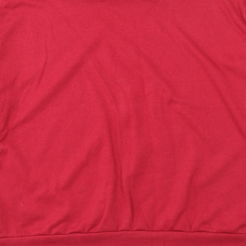 Preworn Womens Red Polyester Pullover Sweatshirt Size S Pullover
