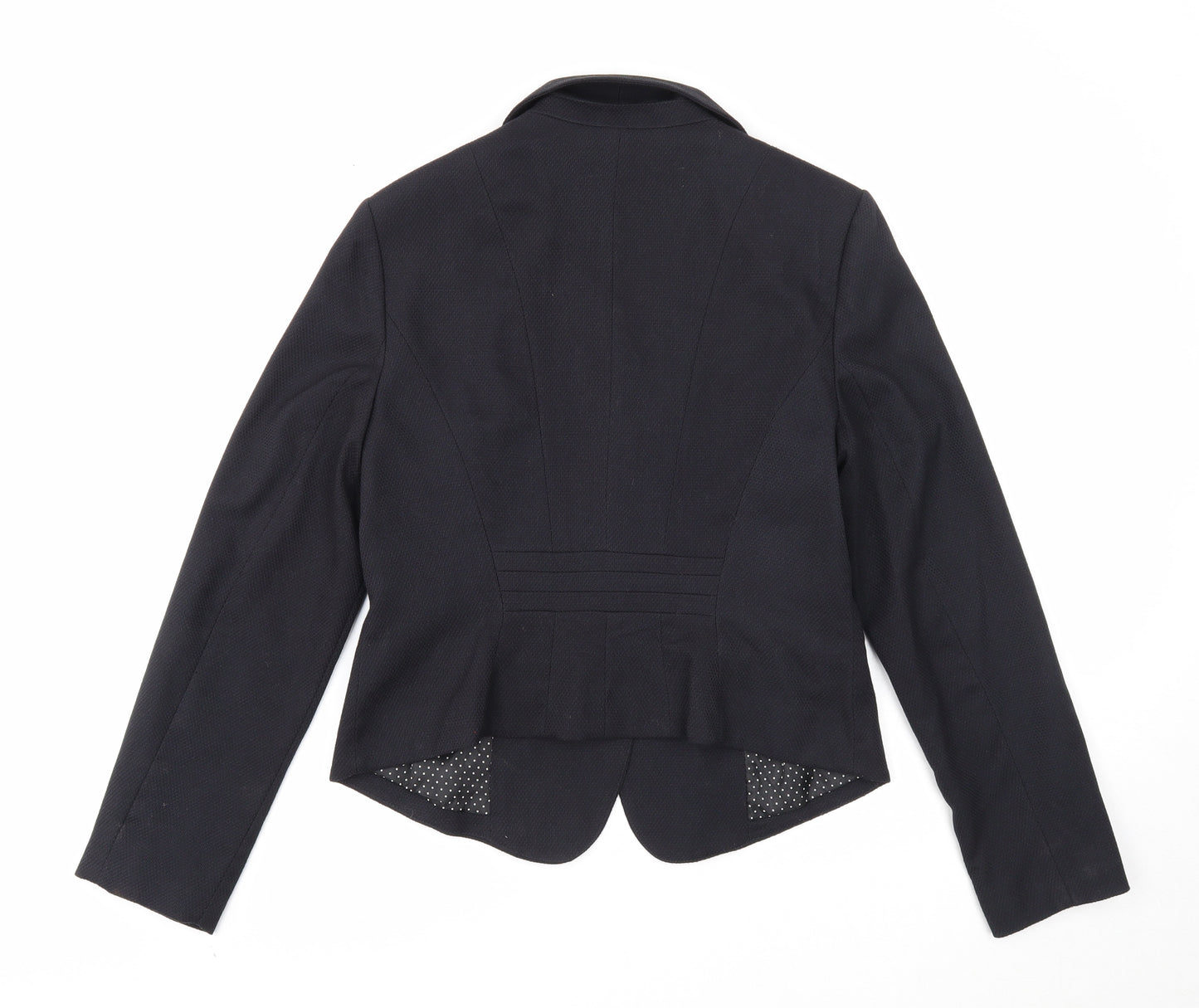 TU Womens Black Jacket Blazer Size 10 Button