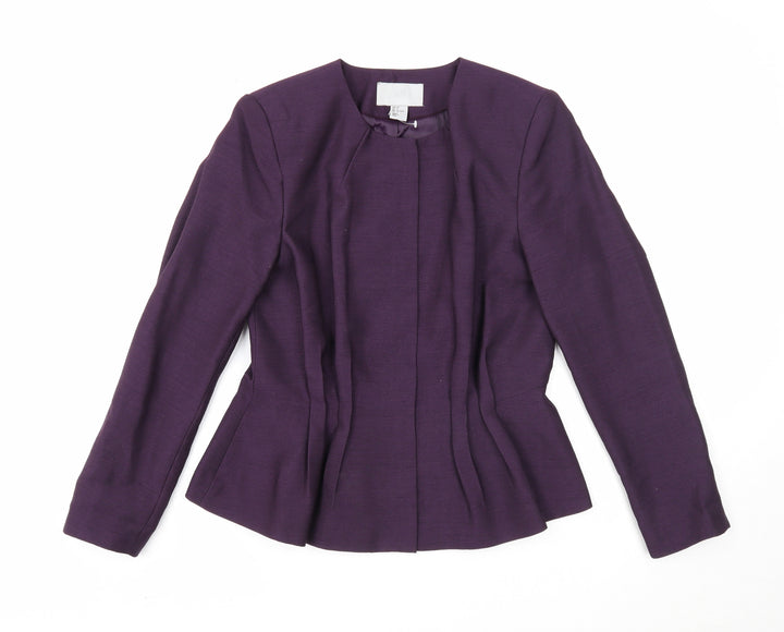 H&M Womens Purple Jacket Size 10 Zip
