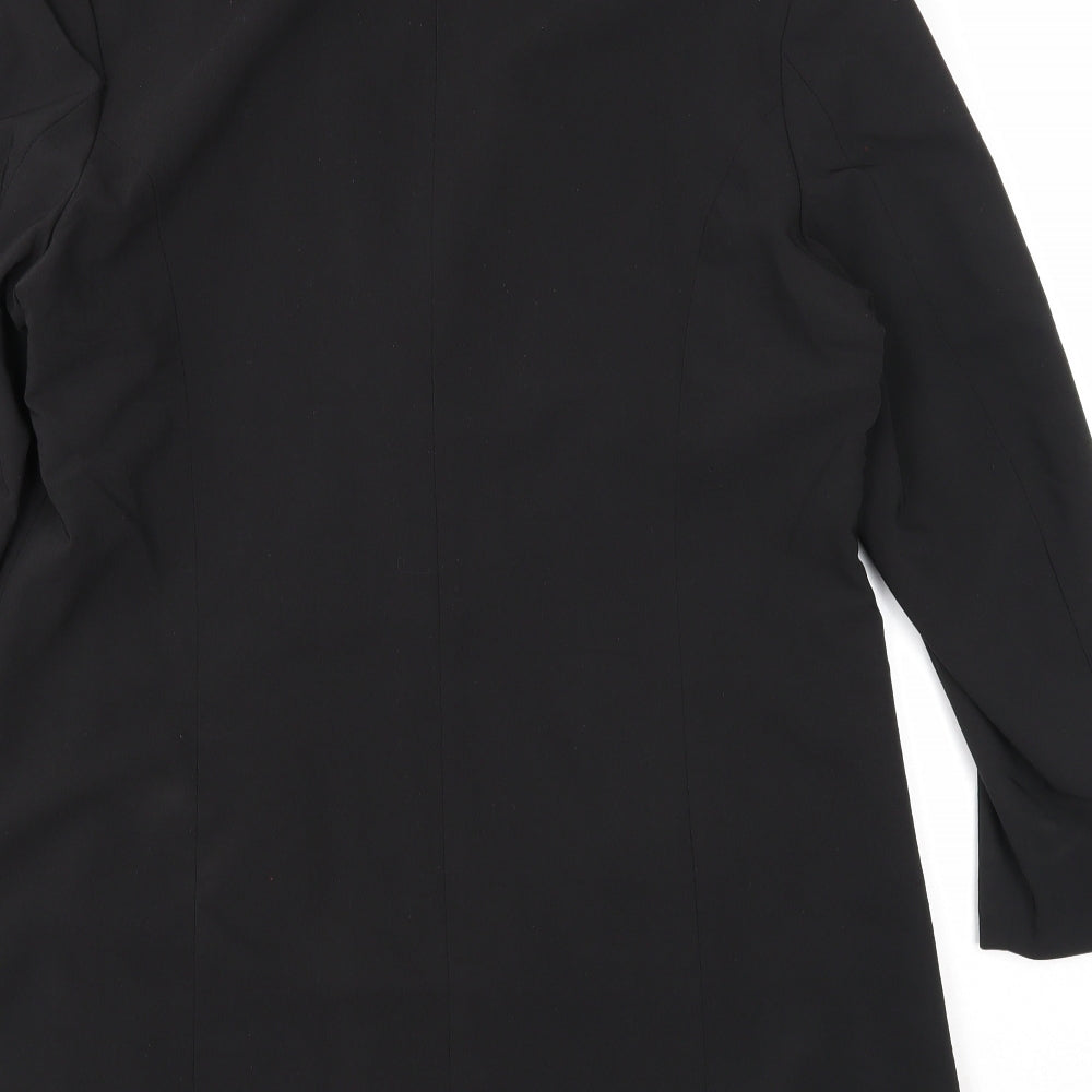 Jamie Oliver Womens Black Jacket Blazer Size 16 Button