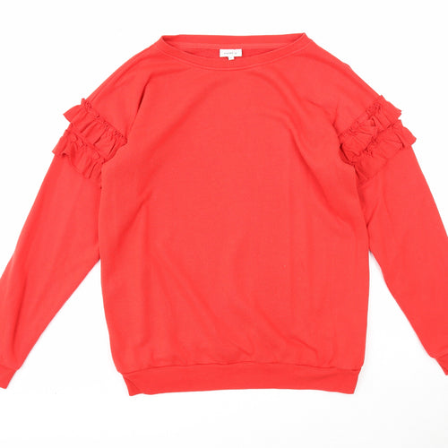 NEXT Womens Red Cotton Pullover Sweatshirt Size 8 Pullover