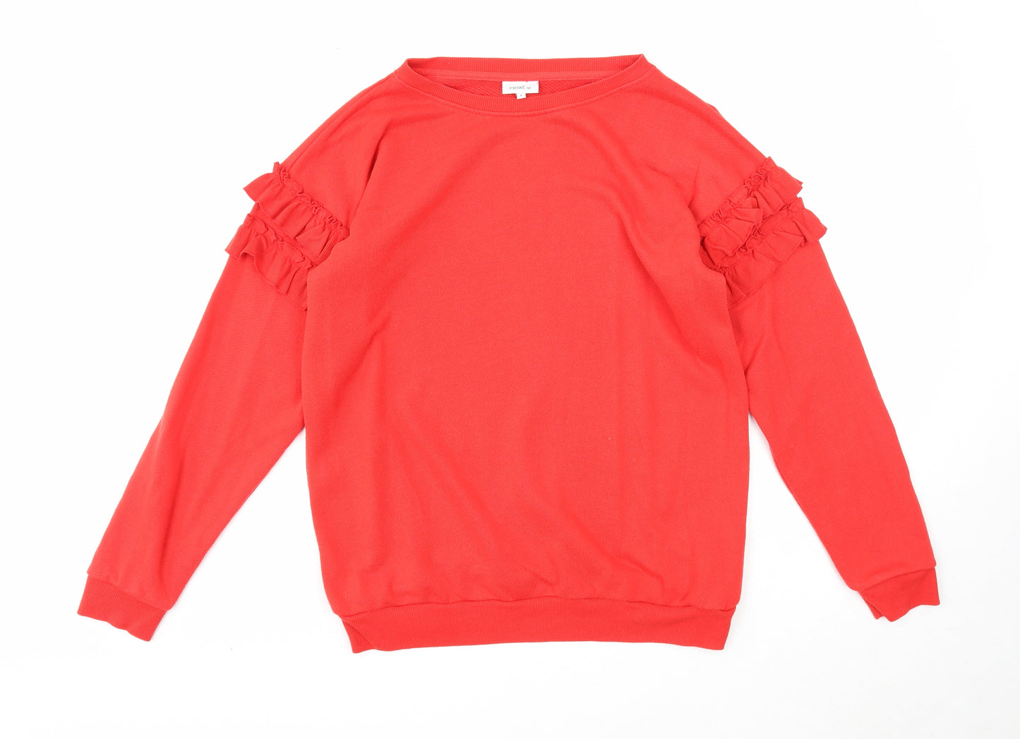 NEXT Womens Red Cotton Pullover Sweatshirt Size 8 Pullover