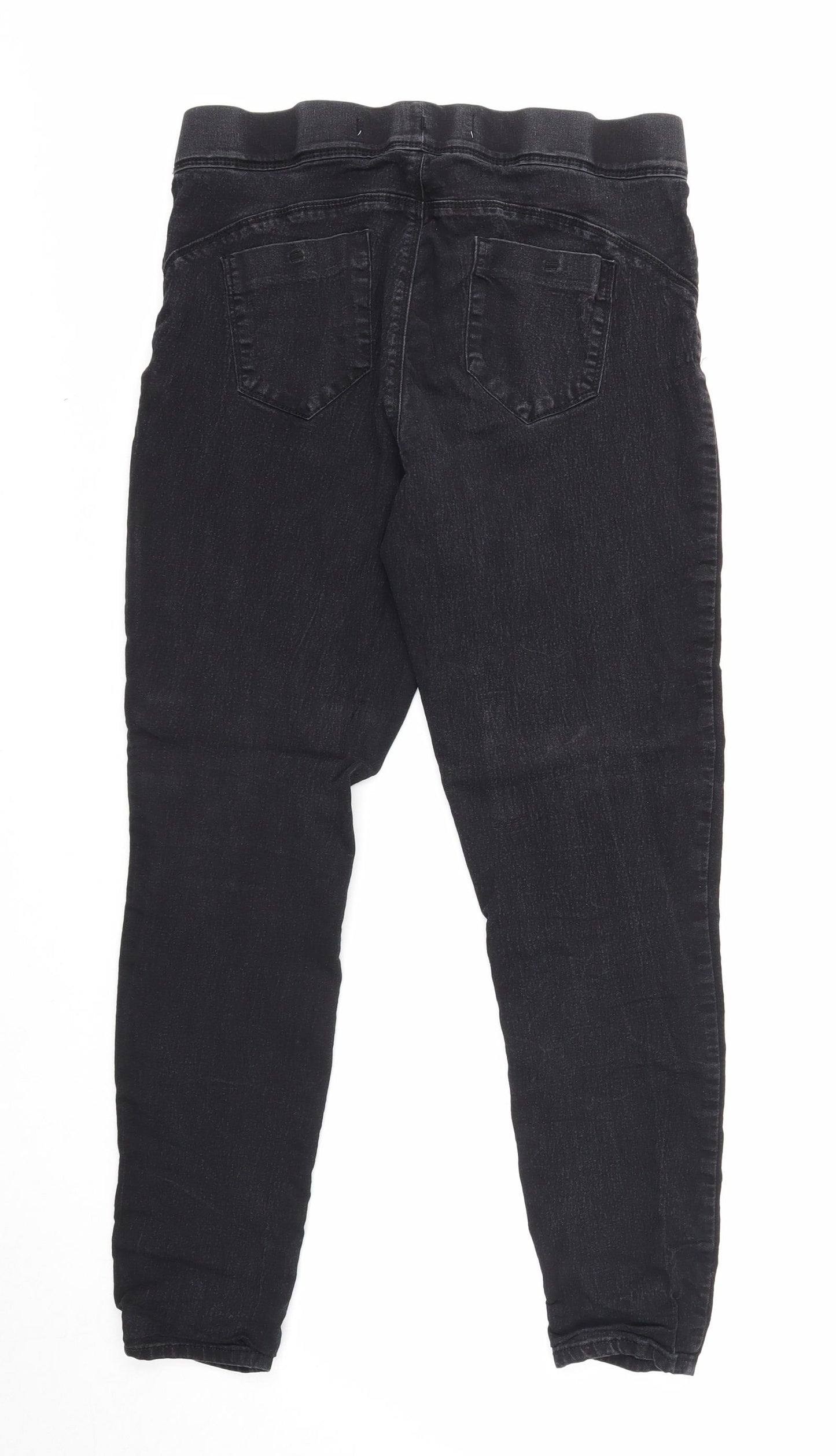 Denim & Co. Womens Black Cotton Jegging Jeans Size 14 Regular