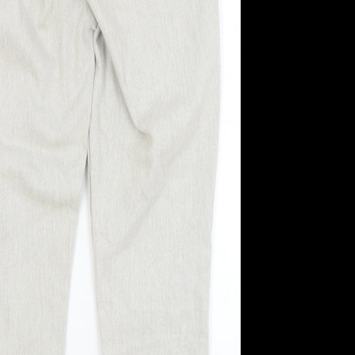 Topshop Womens Grey Cotton Straight Jeans Size 30 in Regular Button