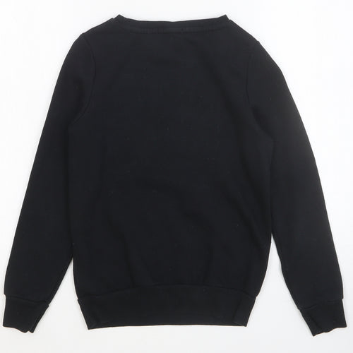 Primark Boys Black Cotton Pullover Sweatshirt Size 11-12 Years Pullover - BFF