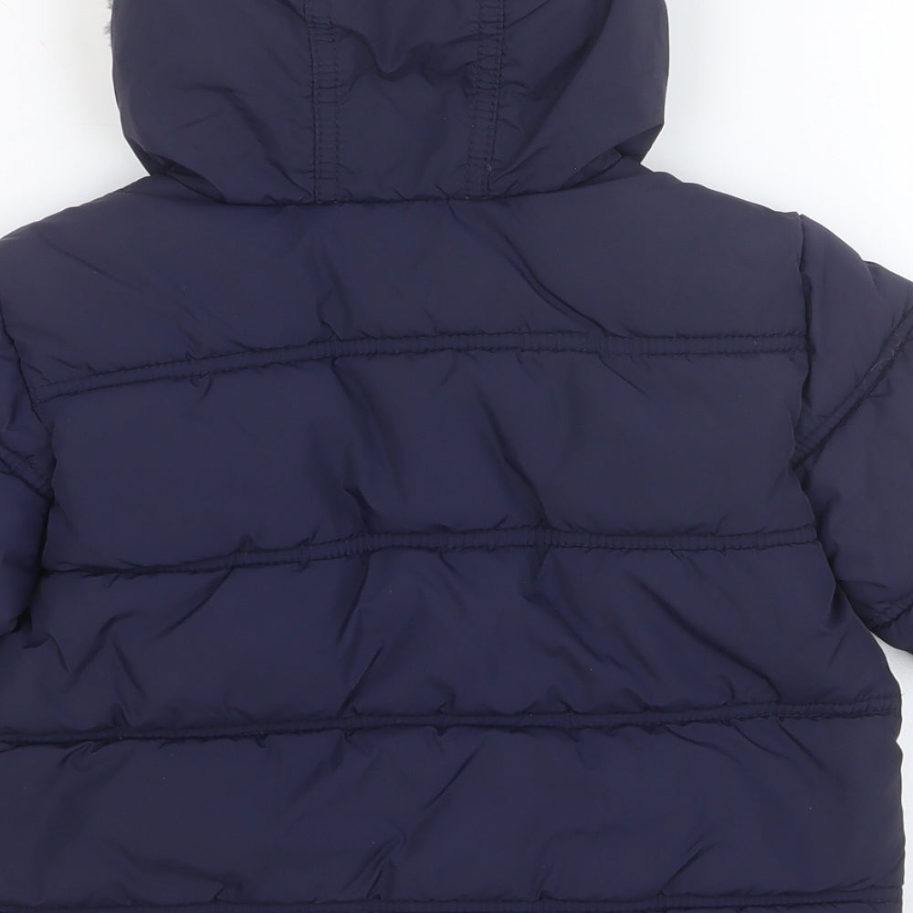 Ladybird Boys Blue Puffer Jacket Jacket Size 18-24 Months Zip