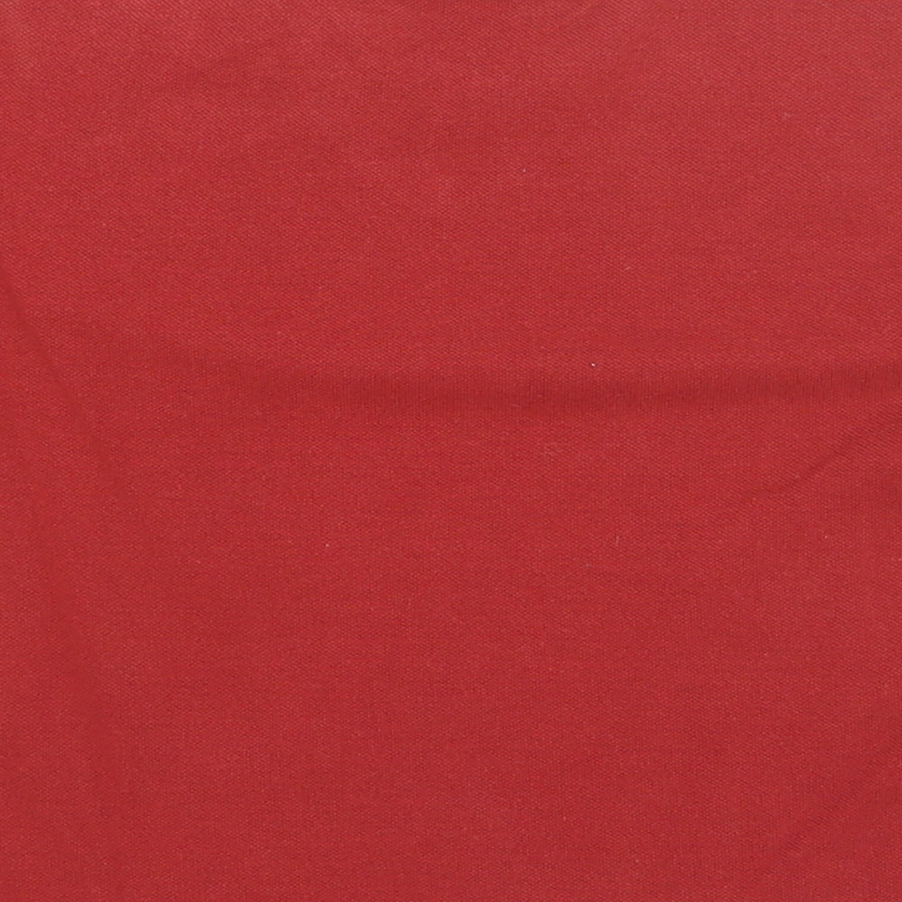 George Boys Red Cotton Basic T-Shirt Size 2-3 Years V-Neck Pullover