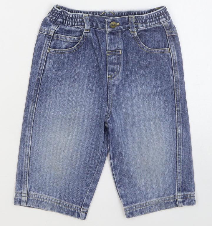 Preworn Boys Blue Chlorofibre Jogger Jeans Size 18-24 Months L50 cm Button