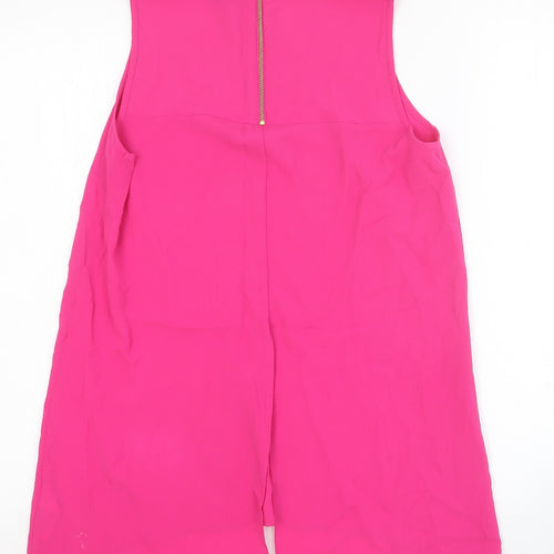 Primark Womens Pink Viscose Basic Tank Size 10 Mock Neck