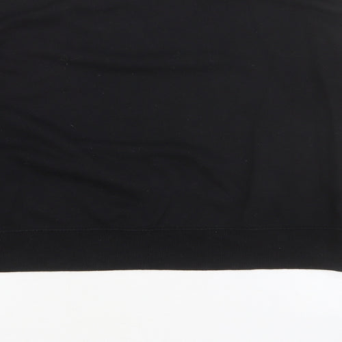 Divided Womens Black Chlorofibre Pullover Sweatshirt Size S Zip