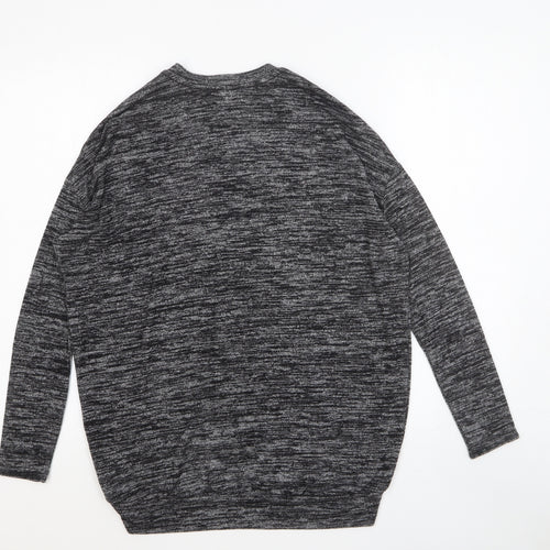 Wilfred Womens Grey V-Neck Cotton Pullover Jumper Size L