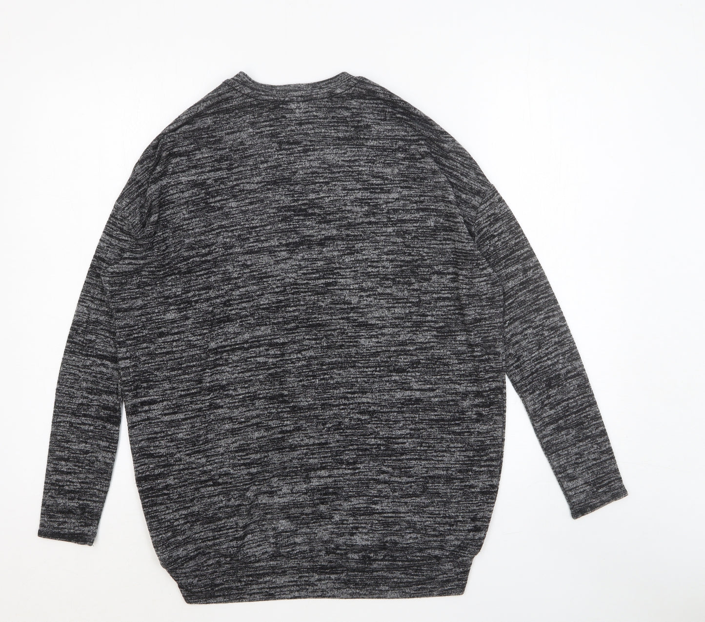Wilfred Womens Grey V-Neck Cotton Pullover Jumper Size L