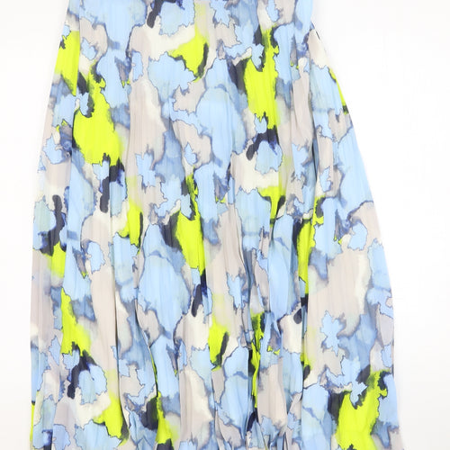 Marks and Spencer Womens Multicoloured Geometric Polyester Swing Skirt Size 14